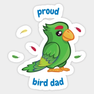 Parrot bird owners - Proud bird dad Sticker